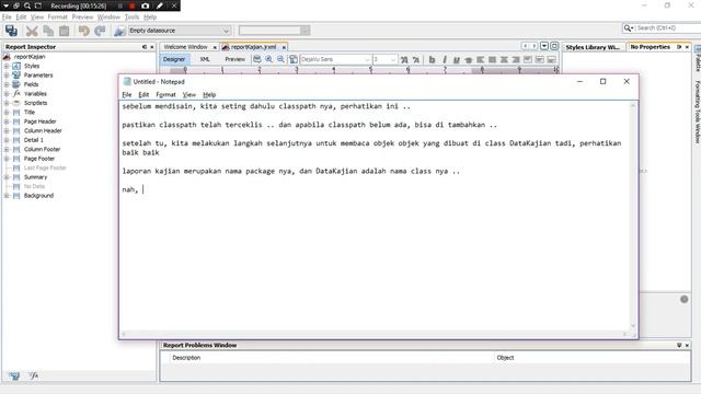 Tutorial membuat report pada java смотреть онлайн
