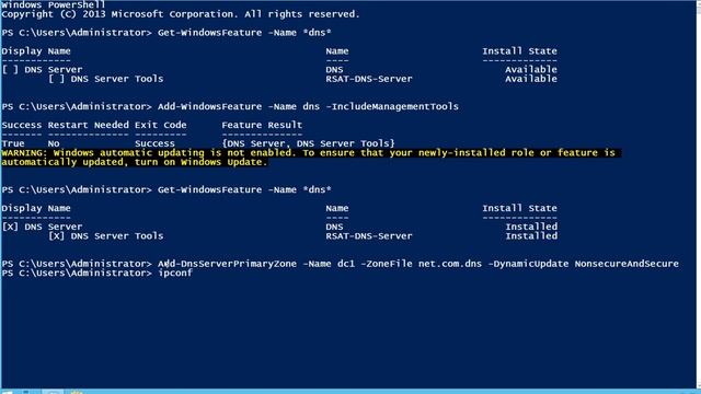 How to install and configure DNS in windows server 2012 using POWERSHELL COMMAND смотреть онлайн