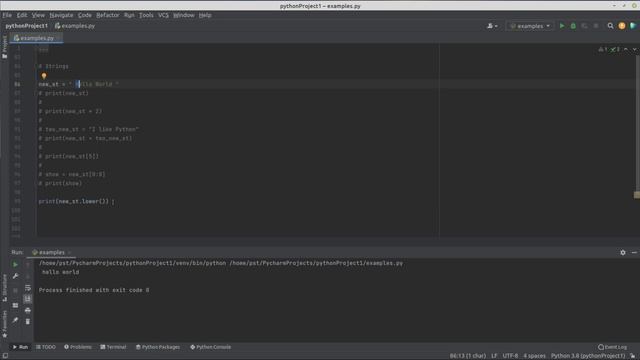 Строки в Python. Копия строки / срез строки. Явное приведение. Python с нуля смотреть онлайн