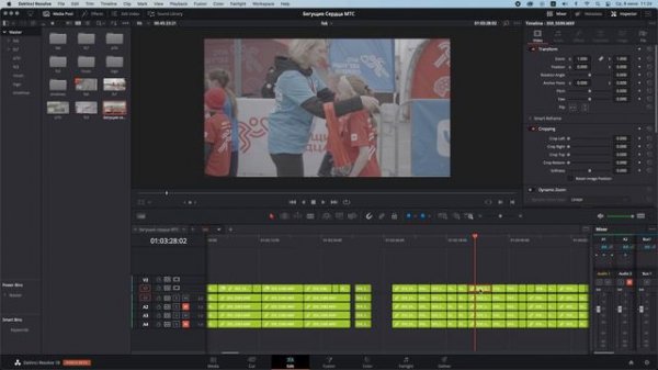 Как и зачем использовать несколько таймлайнов в DaVinci Resolve 18