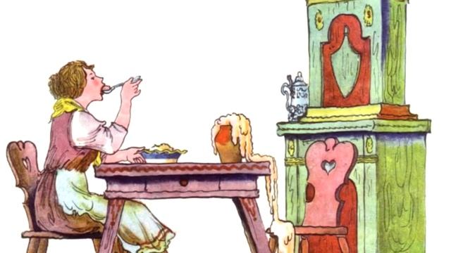 Sweet Porridge. Brothers Grimm. Fairy Tale In English. Story For Kids.