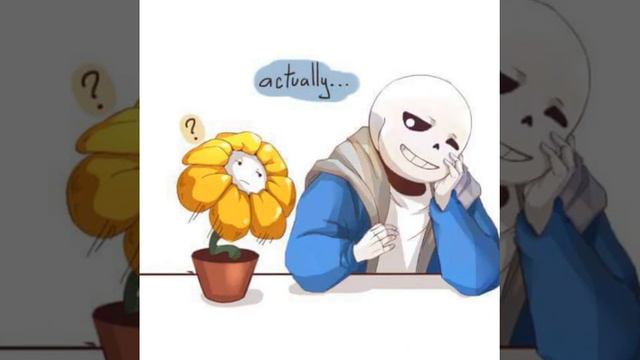 Undertale Comic = Sans And Flowey