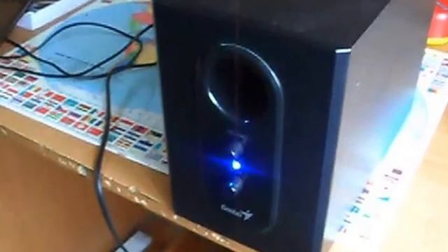Genius SW-2.1 355 + kolumny sony 2x150w смотреть онлайн