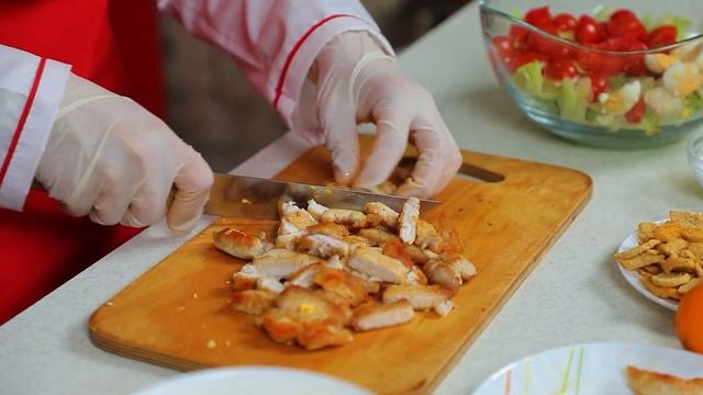 Sezar Salati - Uy Sharoitida Tayyorlash | Cалат Цезарь - рецепт приготовления