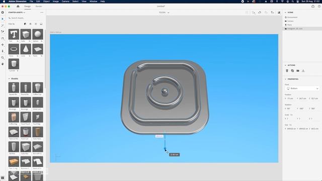 Photoshop custom 3D objects. Learn to create cool app icons. смотреть онлайн