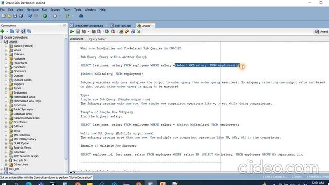 Oracle | Sub Query vs Co-Related Sub Query with Example смотреть онлайн