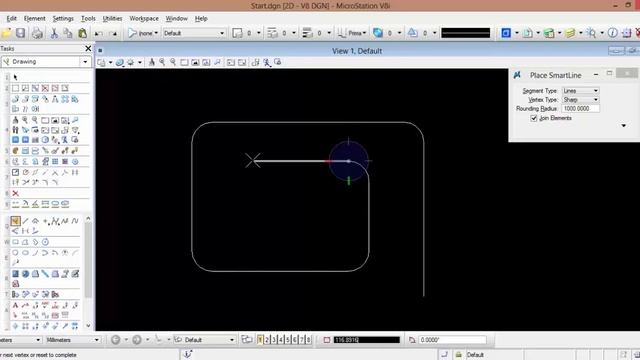 9- الدرس الثالث الجزء الرابع Microstation V8i lesson 3 part4- Smart line смотреть онлайн