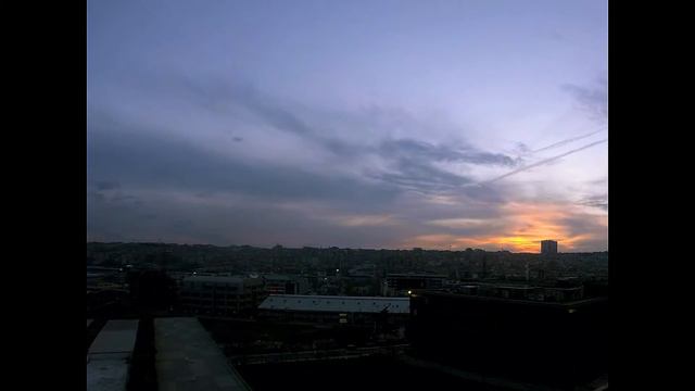 Лапс заката с окна. смотреть онлайн