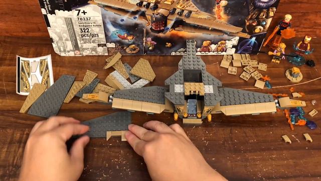 LEGO Marvel Studio 76236 The Infinity Saga Sanctuary II: Endgame Battle Time-lapse Speed Build смотреть онлайн