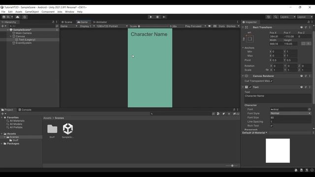 Как сделать интерфейс игры для любого разрешения в Unity. Адаптивный UI смотреть онлайн