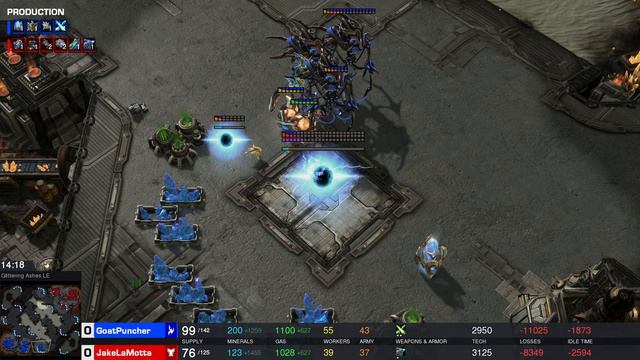 Cheeky One-Base Widow Mine Tactics! | StarCraft 2 - GoatPuncher (P) vs. JakeLaMotta (T) смотреть онлайн