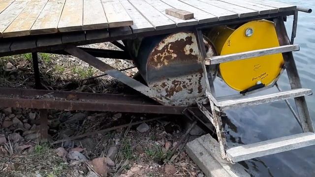 ПЛАВУЧИЙ ПИРС СВОИМИ РУКАМИ КОТОРЫЙ НЕ УНОСИТ ЛЬДАМИ смотреть онлайн