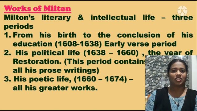 @Tsharunishaa Part-1 Paradise lost -John Milton line by line Explanation смотреть онлайн