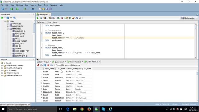 Using Select Statement (1) And Order, Concat смотреть онлайн