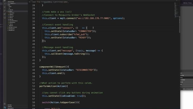 Gesture Control on REACT App with MQTT смотреть онлайн