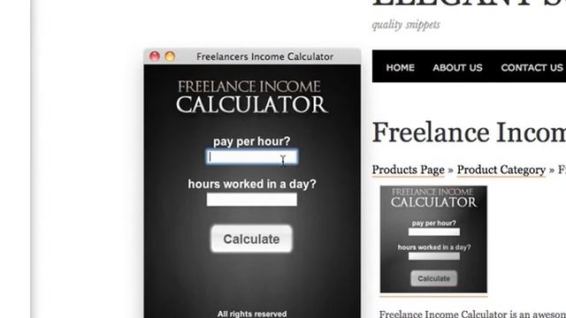Freelance Income Calculator Mac App