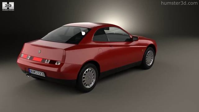 Alfa Romeo GTV 1995 by 3D model store Humster3D.com смотреть онлайн