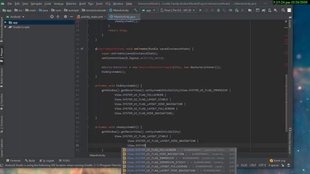 【Android Studio 】 Basic Immersive Mode смотреть онлайн