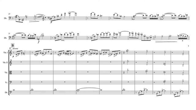 String Quintet Arrangement (extract) – Astor Piazzolla Contrabajisimo