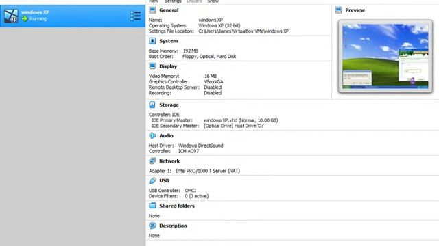 Oracle VM VirtualBox running windows XP смотреть онлайн