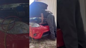 Toyota matrix ac condenser replacement!