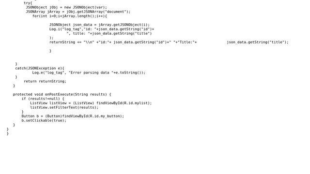 in AsyncTask i want the data in list view (3 Solutions!!) смотреть онлайн