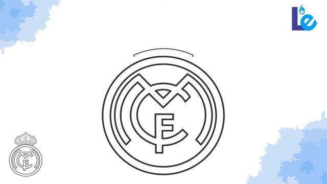 HOW TO DRAW THE REAL MADRID LOGO | EASY DRWAWING смотреть онлайн
