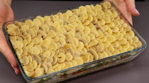 САЛАТ "ГРИБНАЯ ПОЛЯНА".  Вкусный, простой и красивый!