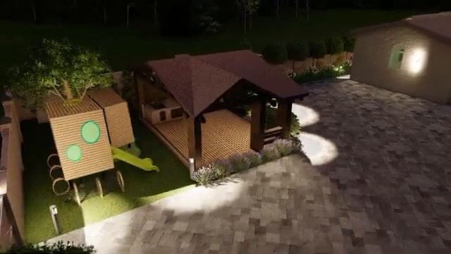 Гидроузел. 3D визуализация участка. Студия Migarden смотреть онлайн