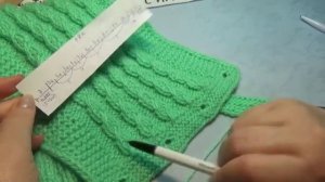 #508 КРАСИВЫЙ ШАРФ СПИЦАМИ НА ПУГОВИЦАХ. МАСТЕР КЛАСС.