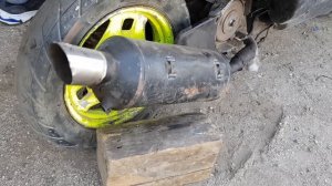 Не заводится скутер, мокрая свеча, Suzuki Lets