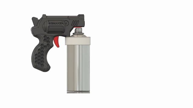 Пистолет для баллонов с краской на 3D принтере | Моделирование и 3Д печать смотреть онлайн
