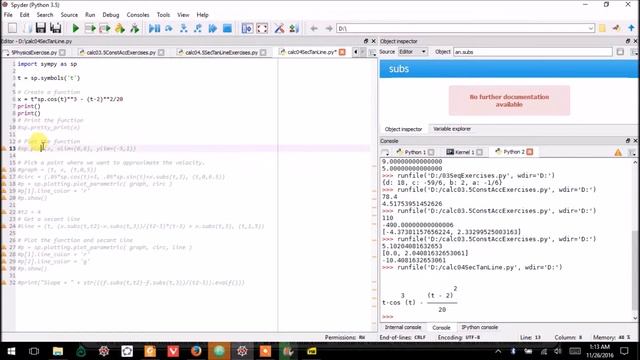 13.0.0 Secant Lines Approaching the Tangent, Calc with Python смотреть онлайн