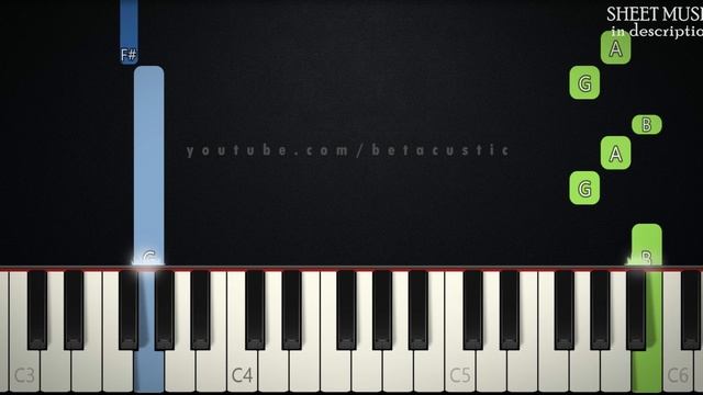 Minuet in G - Bach | EASY PIANO TUTORIAL + SHEET MUSIC by Betacustic смотреть онлайн