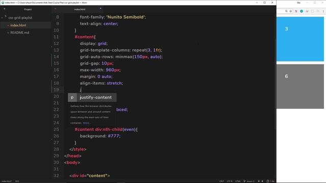 CSS Grid Tutorial #6 - Aligning & Justifying Items смотреть онлайн