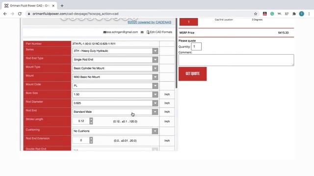 How to use the Ortman Fluid Power On-Demand CAD Configurator Tool with built-in Pricing смотреть онлайн