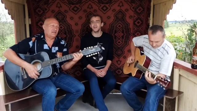 Песня под гитару "А белый белый лебедь на пруду..." в исполнении Чеслава и Саши!? смотреть онлайн