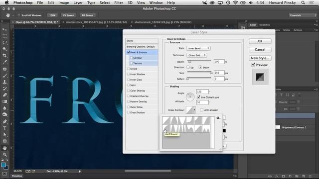How to Create Disney's Frozen Text in Photoshop смотреть онлайн