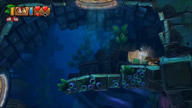 Donkey Kong Country: Tropical Freeze - 100% Walkthrough - 4-B Shoal Atoll (Puzzle Pieces and KONG) смотреть онлайн