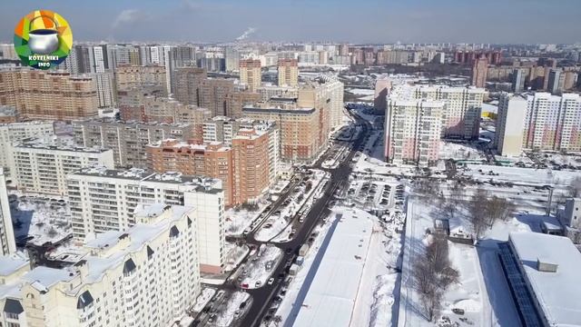 Котельники. Аэропрогулка по микрорайону Белая Дача смотреть онлайн