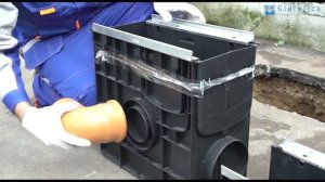 GIDROLICA Монтаж водоотводных лотков