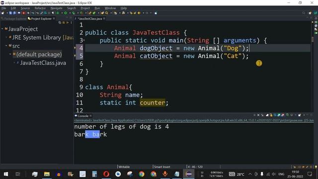 Java Tutorial #35 - static Fields in Java Class (Examples) смотреть онлайн