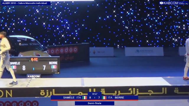ALGER SABRE 2018 SMI T04 BERRE Enrico ITA vs SAMELE Luigi ITA смотреть онлайн