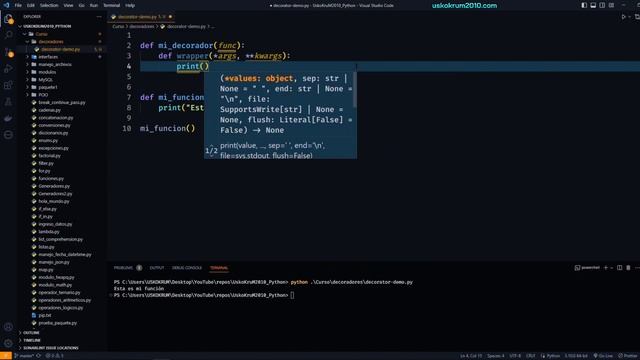 Decoradores en Python | Python Decorators | Curso Python 3 ? # 67 смотреть онлайн