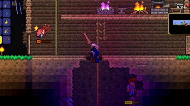 Terraria прохождение пещера 2 часть смотреть онлайн