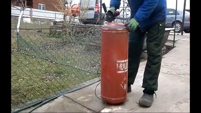 Титан в баню из газового баллона смотреть онлайн