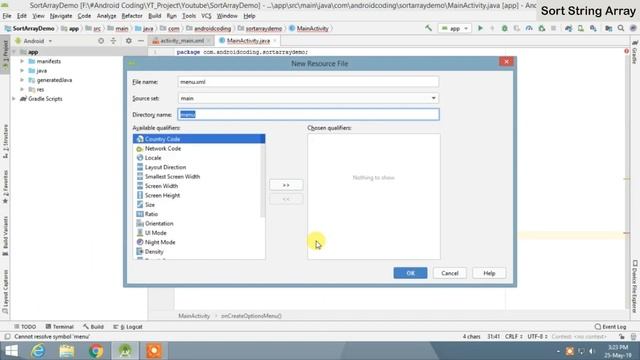 How to Sort String Array in Android Studio | SortStringArray | Android Coding смотреть онлайн
