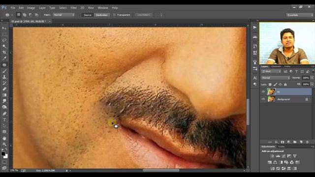 How to Remove Beard in Photoshop CC - Make Beard / Beard Retouching Photoshop Tutorial In Urdu/Hind смотреть онлайн