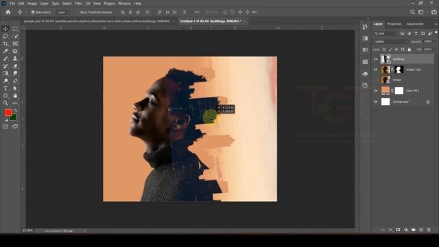 Double exposure photoshop in telugu | how to make double exposure effect in photoshop in telugu смотреть онлайн