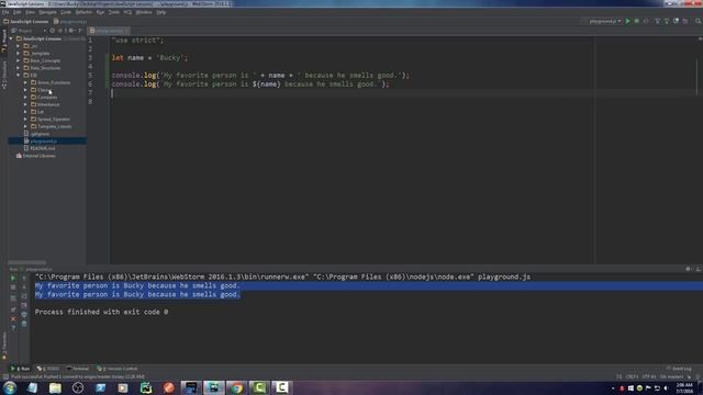 ECMAScript 6 / ES6 New Features - Tutorial 3 - Template Literals смотреть онлайн
